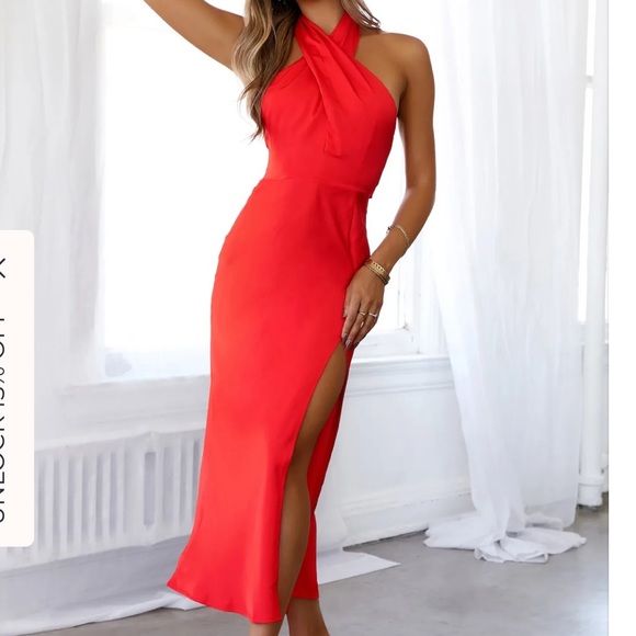 Hello Molly Dresses & Skirts - Hello Molly Paradise Kisses Red Maxi Dress NWT